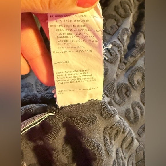 Boss Black Textured Robe - Picture 6 of 6